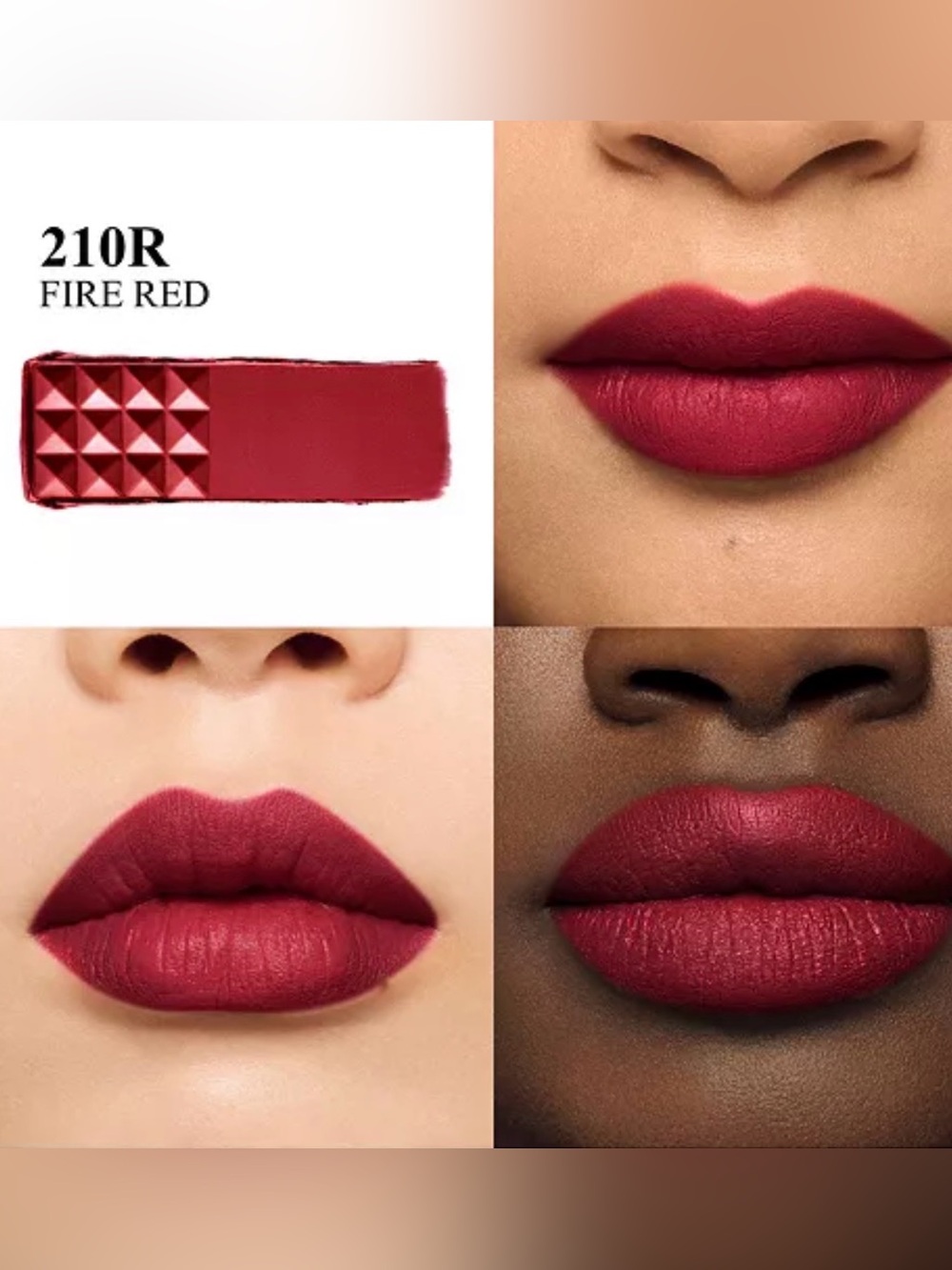 VALENTINO Spike Valentino Matte Lipstick 210R - Picture 3 of 3
